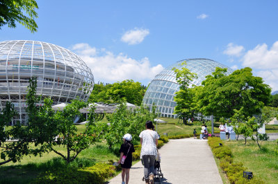 丸い建物ばかり